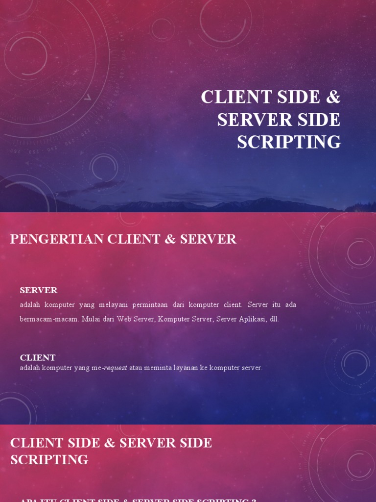 Client side server side scripting pdf