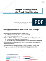 Perkembangan Teknologi Untuk Deteksi Fraud - Studi Literatur by Diaz Priantara