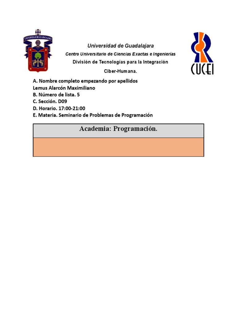Ejercicio de Programación en C | PDF | Programa de computadora ...