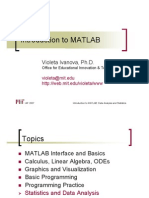 Intro Matlab Statistics