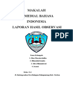 Makalah Teks Laporan Hasil Observasi