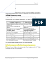 Introduction to OOP Notes: Structured vs OOP Programming