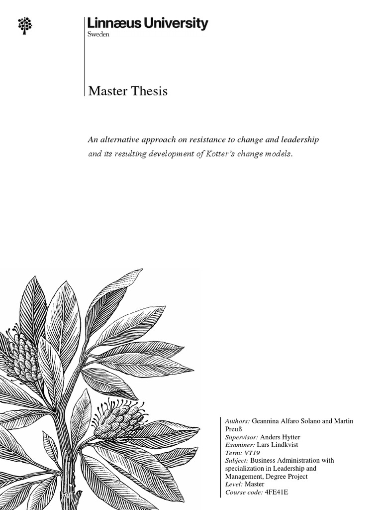 Fulltext01 pdf change management leadership