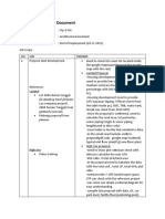 Employee Handover Document