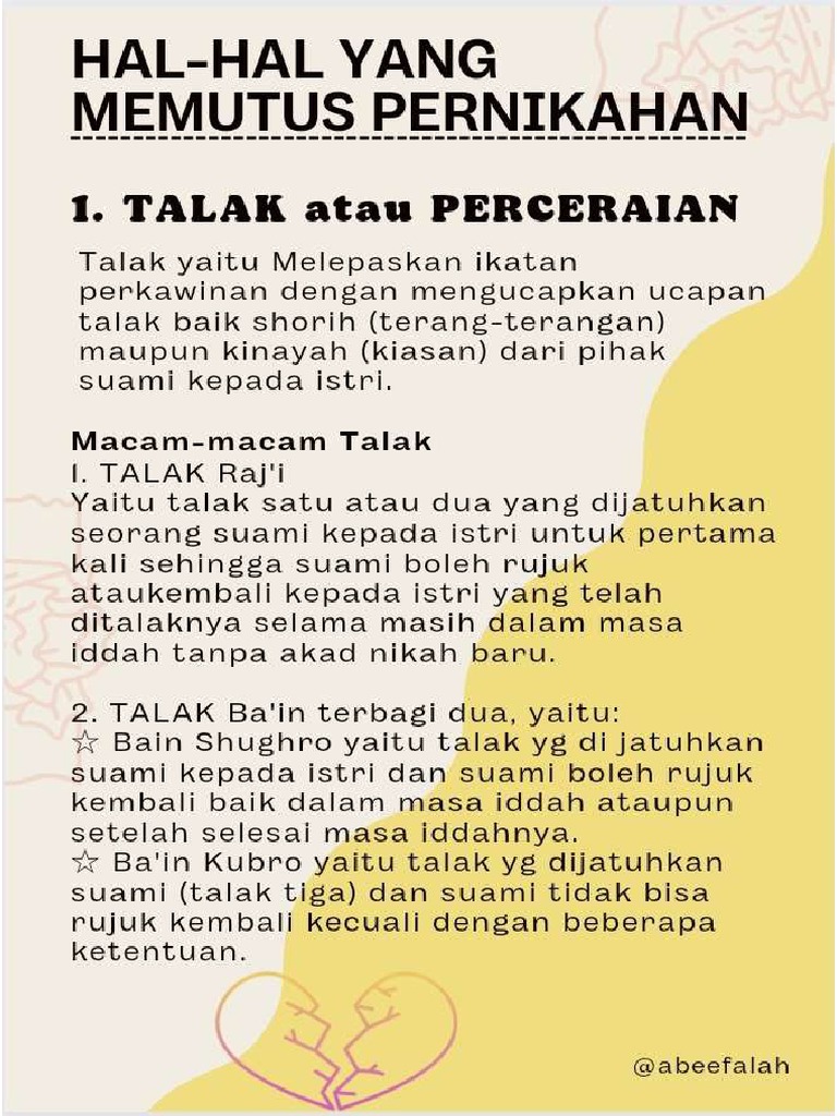 Talak dalam Islam proses perceraian berdasarkan hukum islam