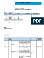 Lesson Plan - Speaking. Unit 3. Health _ fitness