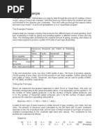 Product Mix Example For Excel Solver
