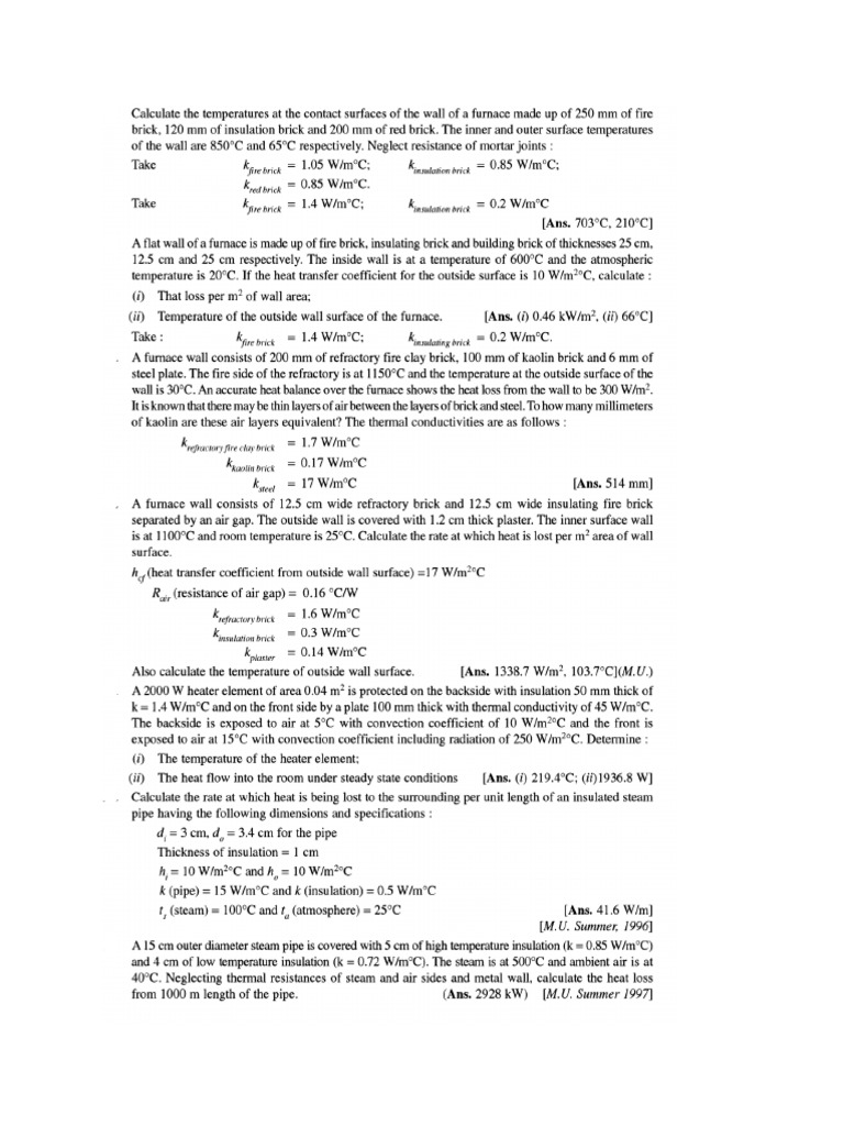 NumericalsHeat Transfer in 1 D PDF