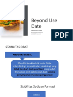 Beyond Use Date