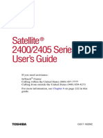 Satellite 2400/2405 Series User's Guide: Toshiba