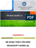 Chương 3 - Word Phần 2 - 3t