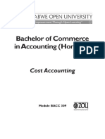 Bacc309 Cost Accounting