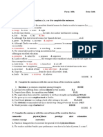 ND B1+ Unit 7 Test