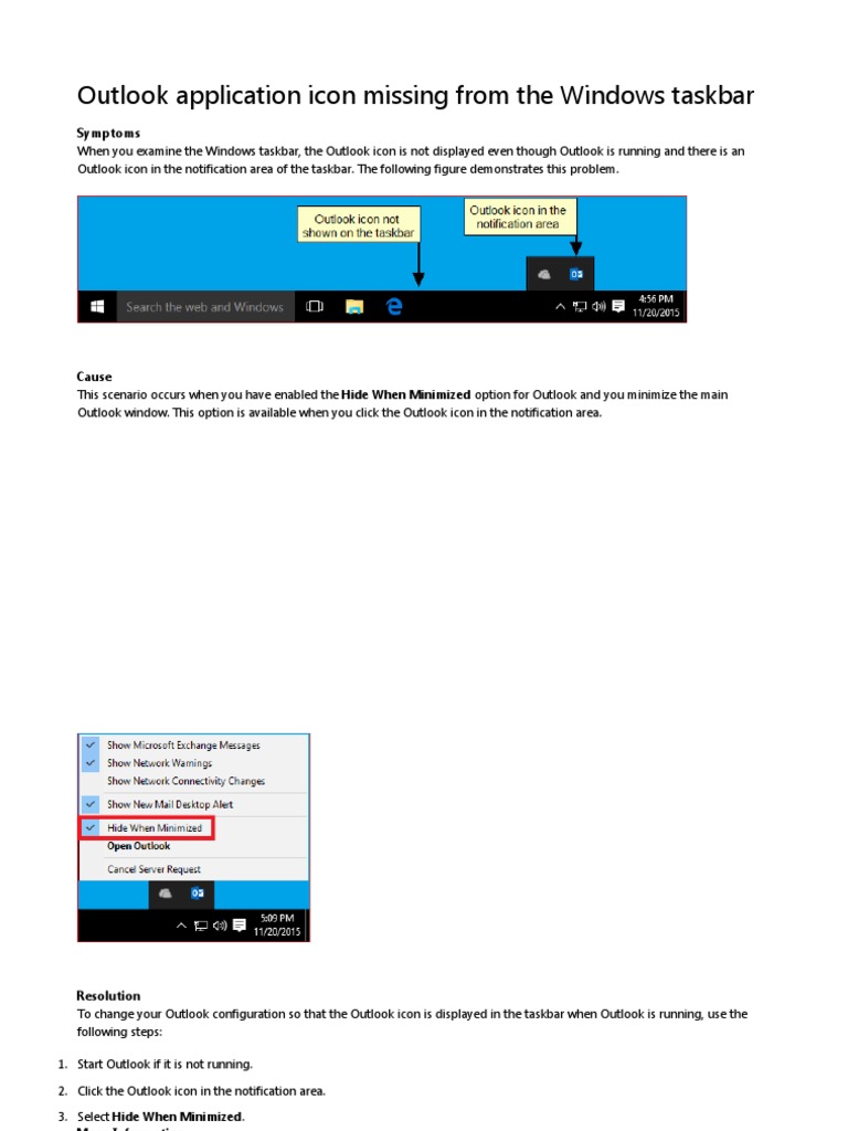 outlook-application-icon-missing-from-the-windows-taskbar-pdf