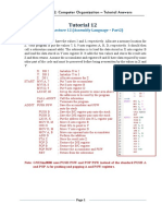 Tutorial 12 Answers