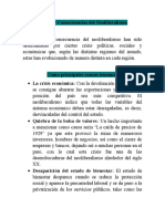 Causas y Consecuencias Del Neoliberalismo