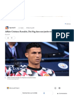 Affaire Cristiano Ronaldo, Dix Hag Dans Une Jambe Tendue