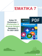 MTK 7 (Kontrak Belajar Semester 2) - Pertemuan 1