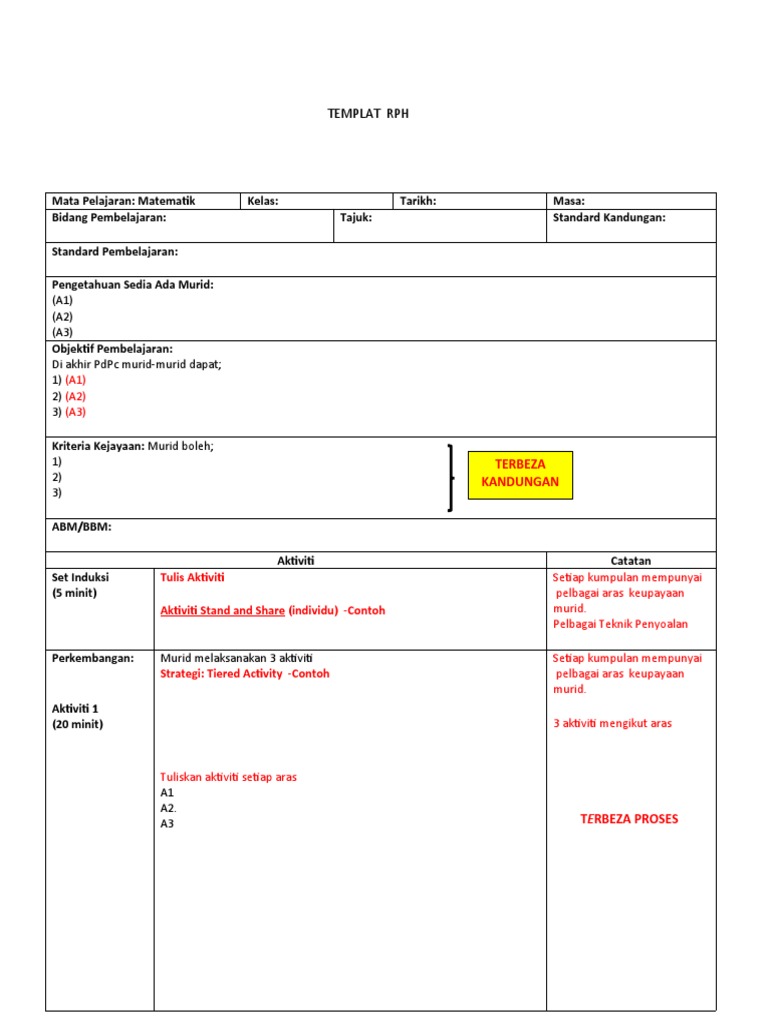 Templat RPH | PDF