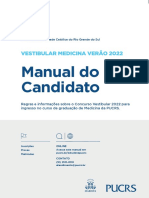 Manual Do Candidato: Vestibular Medicina Verão 202 2