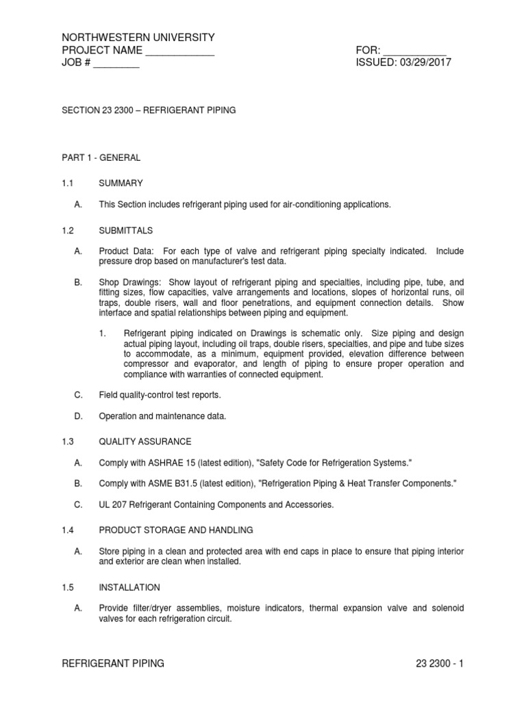 Refrigerant Piping Installation Guide | PDF | Pipe (Fluid Conveyance ...
