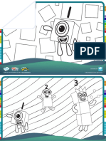 Numberblocks Colouring Pages Ver 3