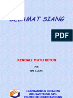 Kendali Mutu Beton 2021 0k