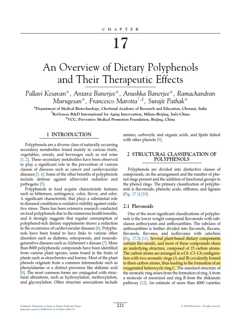 An Overview of Dietary Polyphenols and Their Therapeutic Effects | PDF ...