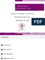 Signal Analysis: Group Presentation - Part II