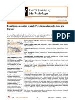 Bowel Intussusception in Adult - Prevalence, Diagnostic Tools and Therapy 2021