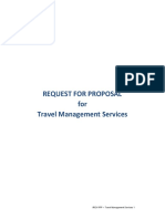 Extended Terms of RFP For Travel Services