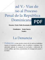 Unidad V. Derecho Procesal Penal