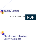 Quality Control: Lucila B. Rabuco, PHD