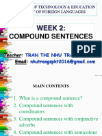 Writing 2 - Compound Sentences
