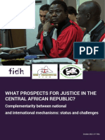 What Prospects For Justice in The Central African Republic? FIDH