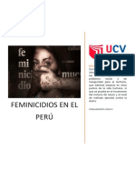 AUMENTO DE FEMINICIDIOS EN EL PERÚ 2009-2021