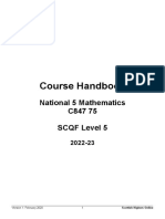 SHO Course Handbook - Nat 5 Mathematics