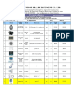 Guangzhou Vigor Health Equipment Co., Ltd. Proforma Invoice for Pool Equipment