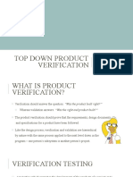 Product Verification