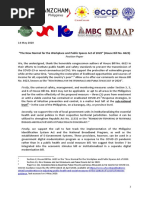 2.position On House Bill No 6623 - 5 14 2020