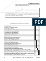 Manutenção preventiva tabela