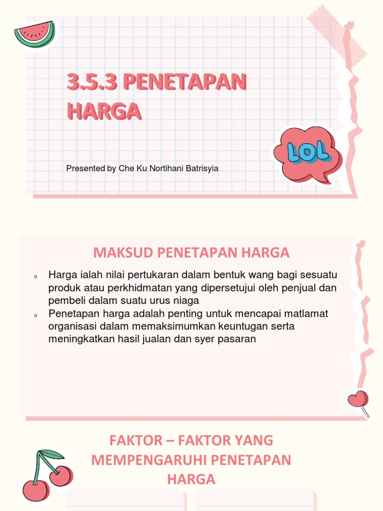 Strategi Penetapan Harga Mengikut Jenis Industri