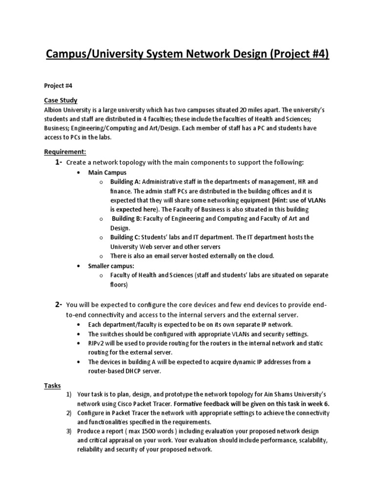 Network Project PDF Computer Network Ip Address