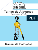 Manual Talha de Alavanca 750kg A 9 Ton 2022 NOVO - OK