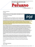 El Peruano - Decreto de Urgencia 038-2020