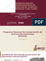 Ii Programa Nacional de Conservacion de Acervos Documentales