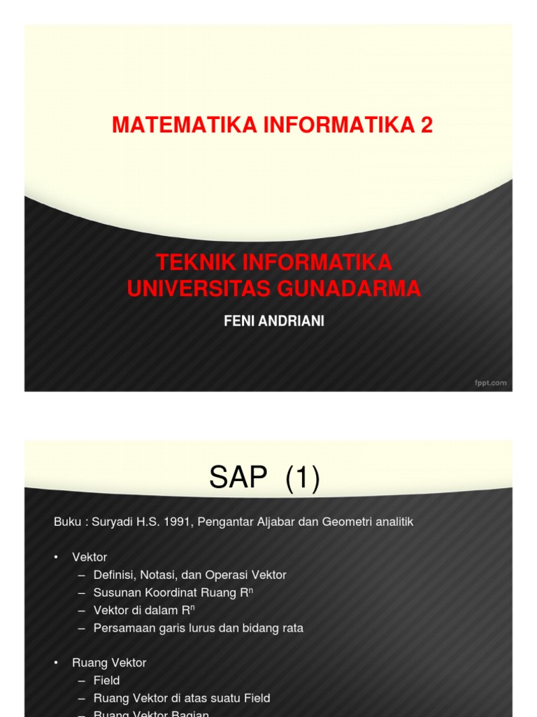 Materi Matematika Informatika 2 | PDF