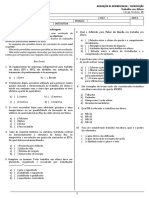 Avaliação de aprendizagem sobre trabalho em altura