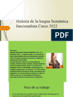 Clase 3 2022 Semántica Funcionalista Historia de La Lengua