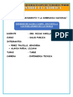 Informe de Salida Campo